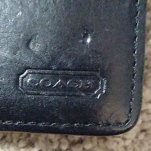 Coach Black Leather Wallet
